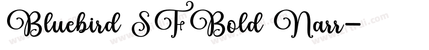 Bluebird SFBold Narr字体转换